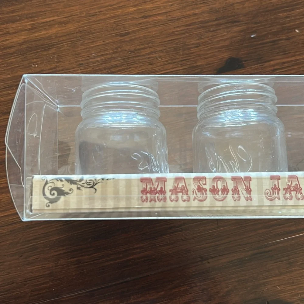 Mason Jar Shot Glass Set - Clear